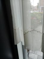 Vitrage met bewerkte onderzoom, 100 tot 150 cm, Ophalen of Verzenden, Zo goed als nieuw, Minder dan 100 cm