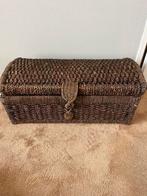 Rieten mand met deksel, Ophalen, Zo goed als nieuw, 50 tot 100 cm, Minder dan 50 cm