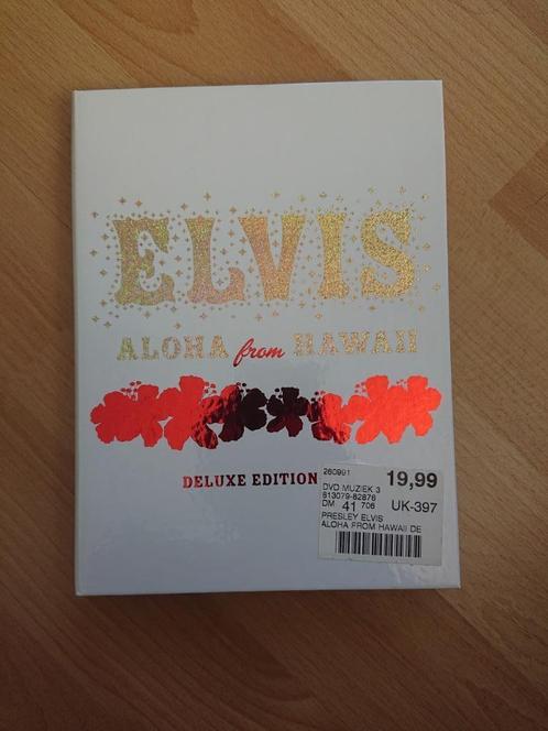 ELVIS Aloha From Hawaii - 2 DVD box met boekkie, Cd's en Dvd's, Dvd's | Muziek en Concerten, Zo goed als nieuw, Muziek en Concerten