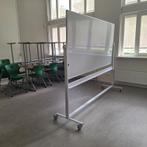 Whiteboard verrijdbaar 207x250x68 cm - bord zelf 120x240 cm, Diversen, Schoolborden, Ophalen, Gebruikt, Whiteboard