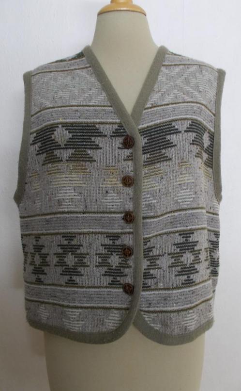 Peru/hippie/ethnic/folklore gilet! L, Kleding | Dames, Tops, Gedragen, Maat 42/44 (L), Bruin, Verzenden