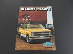 USA versie 1981 Chevy Pickups, Verzenden, Zo goed als nieuw, Overige merken