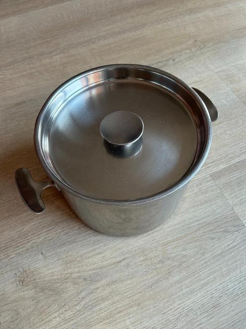 Gera Zilmeta pan 5L vintage, Huis en Inrichting, Keuken | Potten en Pannen, Gebruikt, Kookpan of Snelkookpan, Rvs, Inductieplaat