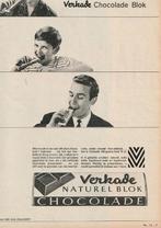 Retro reclame 1962 Verkade chocola hele gezin smult, Verzamelen, Verzenden, Overige typen