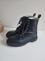 H&M Bikerboots gevoerd zwarte enkellaarsjes 40., H&M, Zwart, Lage of Enkellaarzen, Ophalen of Verzenden