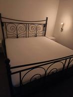 Smeedijzeren bed,zwart., Ophalen, Zwart, Zo goed als nieuw, Metaal