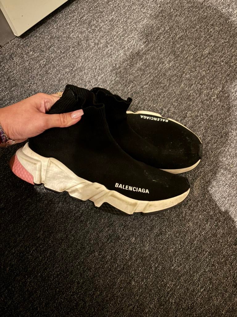 Balenciaga sok maat 38/39, Kleding | Dames, Schoenen, Ophalen, Zo goed als nieuw, Zwart, Sneakers of Gympen