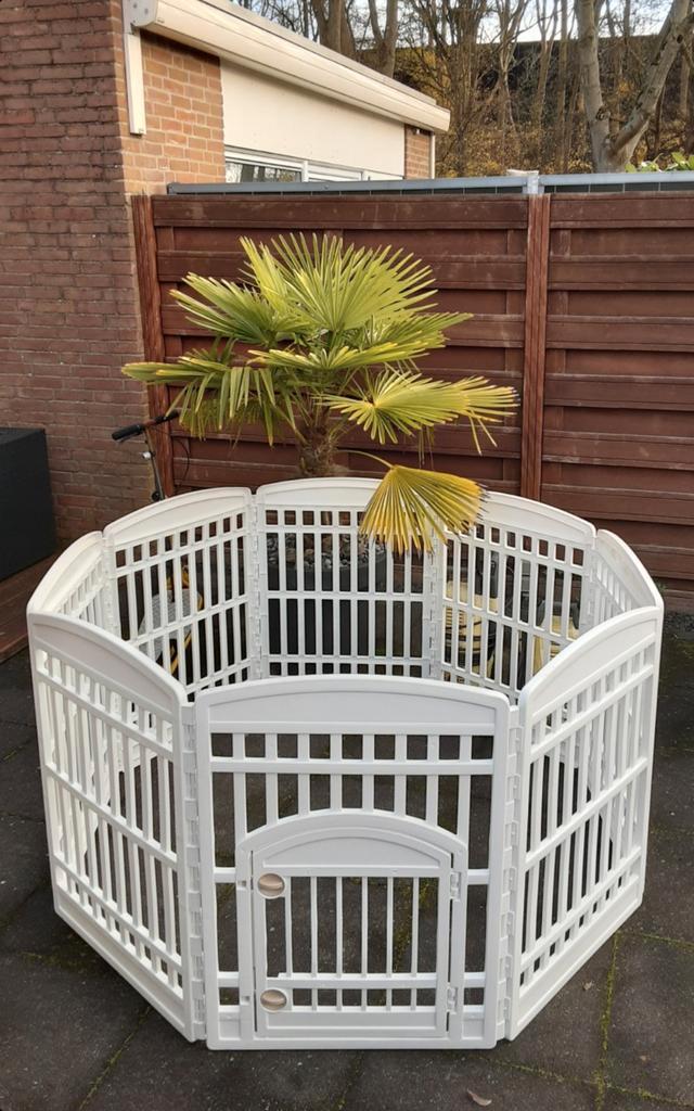 Opvouwbare honden puppy of baby bench penplay kennel NIEUWST, Dieren en Toebehoren, Hondenhokken, Zo goed als nieuw, Ophalen