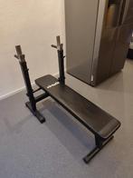 Foldable bench with support for barbell, Sport en Fitness, Fitnessmaterialen, Zo goed als nieuw, Ophalen
