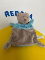 2942 nicotoy knuffellap lap beer bruin blauw, Ophalen of Verzenden, Zo goed als nieuw, Overige typen