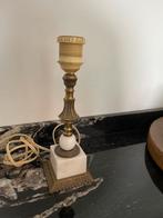 Vintage tafellamp tafel lamp wit marmer albast natuursteen, Huis en Inrichting, Lampen | Tafellampen, Ophalen of Verzenden, Zo goed als nieuw