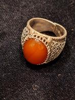 Etnische bewerkte ring steen, Ophalen, Overige materialen, 17 tot 18, Dame of Heer