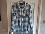 Geruite blouse Jean Pascale XXL, Blauw, Ophalen of Verzenden, Zo goed als nieuw, Overige halswijdtes
