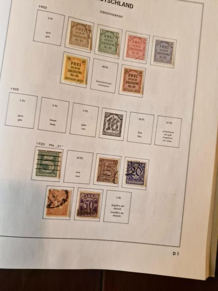 Postzegels Duitse Rijk D, Postzegels en Munten, Postzegels | Europa | Duitsland, Gestempeld, Duitse Keizerrijk, Ophalen of Verzenden