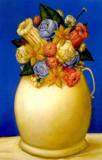 Fernando Botero - Flowers I - Fine Art beschikbaar voor biedingen