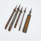 Set Beitels plus 1 guts, Antiek en Kunst, Antiek | Gereedschap en Instrumenten, Ophalen of Verzenden