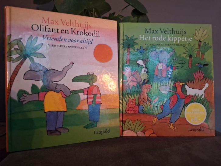 Olifant en Krokodil + Het rode kippetj, Boeken, Kinderboeken | Jeugd | onder 10 jaar, Gelezen, Fictie algemeen, Ophalen of Verzenden