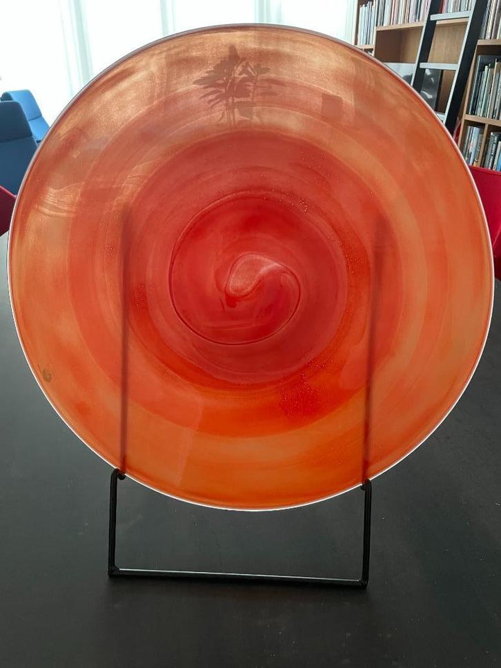 Design handgeblazen schaal / unica, Antiek en Kunst, Antiek | Glas en Kristal, Ophalen