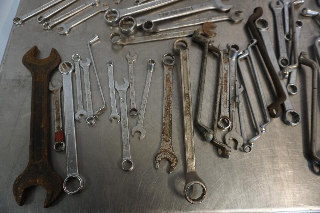 Partij 75 sleutels steeksleutel ringsleutel steekringsleutel, Ophalen of Verzenden, Gebruikt
