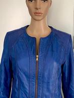 i570 Echt-leren jasje maat 38=M jack blazer colbert leer, Maat 38/40 (M), Blauw, Ophalen of Verzenden, Zo goed als nieuw