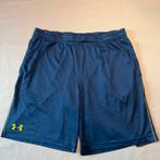 Under Armour blauwe sportshort met neon logo – maat XL, Blauw, Maat 56/58 (XL), Ophalen of Verzenden, Zo goed als nieuw