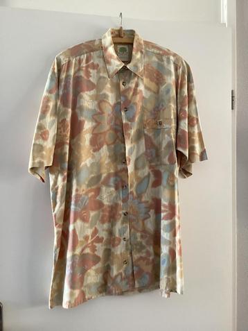 Overhemd met korte mouw, zomerse print, maat 38/39, retro beschikbaar voor biedingen