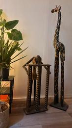 Houten Afrikaanse Beelden Set (cd/dvd rek), Ophalen