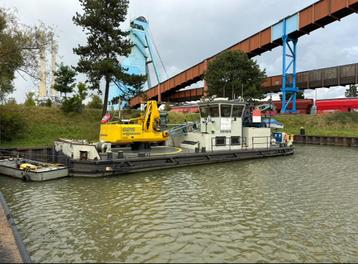 Kranschip 22,00x7,50m evt. inclusive spudpalen. beschikbaar voor biedingen