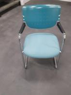 8 Stoelen 25- euro per stuk, Ophalen, Blauw, Zo goed als nieuw, Metaal