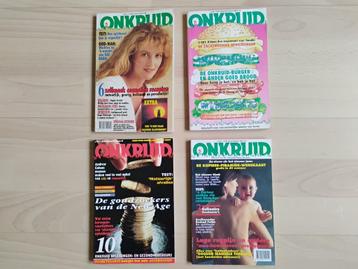 4 x tijdschrift Onkruid uit de negentiger jaren in 1 koop beschikbaar voor biedingen
