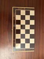 Vintage Schaakspel met Houten Stukken, 10 cm of meer, Overige materialen, Bruin, Nieuw