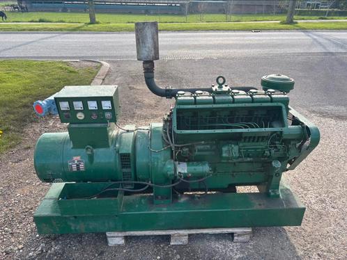 50 KVA aggregaat 230/400 Volt Lister HA6 diesel generator, Doe-het-zelf en Verbouw, Aggregaten, Gebruikt, Dieselolie, Elektrisch startend