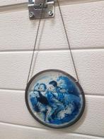 -	glas in lood prent kinderen met lam, Ophalen of Verzenden