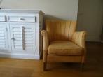 Riviera Maison fauteuil - leder - cognac kleur, Huis en Inrichting, Leer, Ophalen of Verzenden, Zo goed als nieuw, Riviera Maison