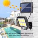 Buitenlamp op Zonne-Energie met Bewegingssensor, Tuin en Terras, Buitenverlichting, Zonne-energie, Minder dan 50 watt, Wandlamp