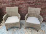 Leuke set stevige wicker stoelen met tafeltje, Ophalen, Gebruikt, Wicker