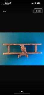 Houten Vliegtuig Wandplank - Steigerhout, Antiek en Kunst, Ophalen