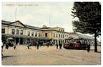 Utrecht, station met electr. Trams, verstuurd 1910 ca.,, Verzenden, Voor 1920, Gelopen, Utrecht