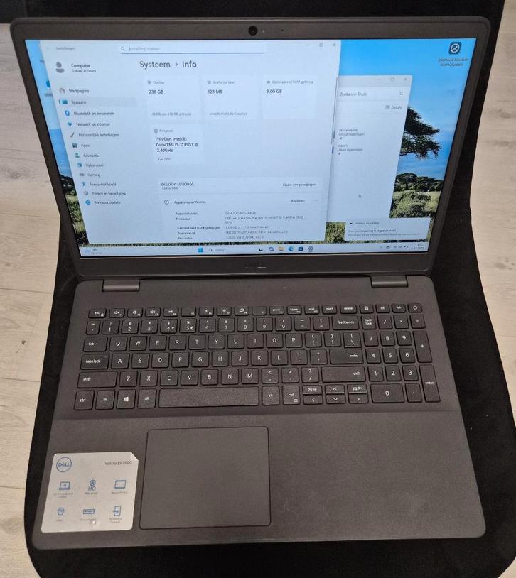 Dell Vostro 3500 Core i5-1135G7 2.40GHz 8GB DDR4 256GB SSD, Computers en Software, Laptop-opladers, Gebruikt, Ophalen of Verzenden