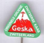 Geska Zwitserland kaas blik speldje ( K_163 ), Verzenden, Zo goed als nieuw, Merk, Speldje of Pin