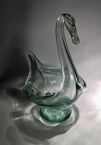 Mondgeblazen glazen zwaan, schaal van glas, handgemaakt, Antiek en Kunst, Ophalen of Verzenden