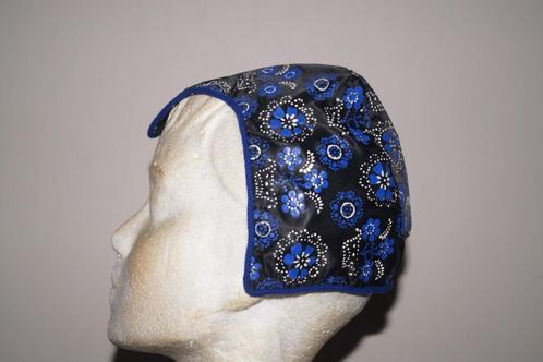 stipwerkmuts met blauw koord, Staphorster klederdracht, Antiek en Kunst, Antiek | Kleding en Accessoires, Ophalen of Verzenden