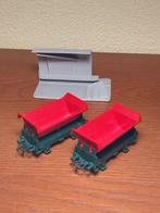 Fleischmann 5500 en 6481 - Kiepwagons en losinstallatie, Gebruikt, Gelijkstroom, Fleischmann, Wagon