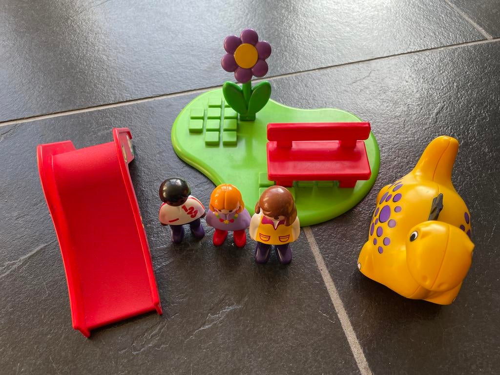 Playmobil 123 Speeltuin met Figuren, Ophalen of Verzenden, Zo goed als nieuw, Jongen of Meisje