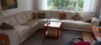 Hoekbank. Groot. Leer. Beige. 3,5 / 3 mtr., Ophalen, Gebruikt, Hoekbank, 300 cm of meer