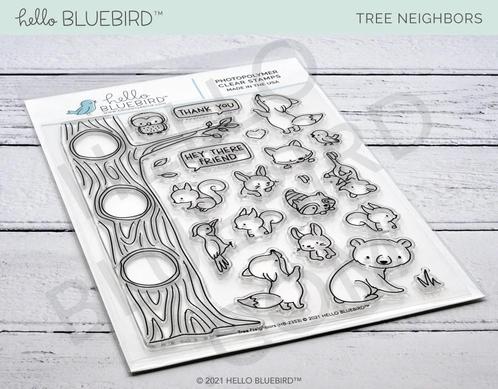 Gezocht: Hello Bluebird - Tree Neighbors Die HB-2354, Hobby en Vrije tijd, Stempelen, Zo goed als nieuw, Overige typen, Ophalen of Verzenden