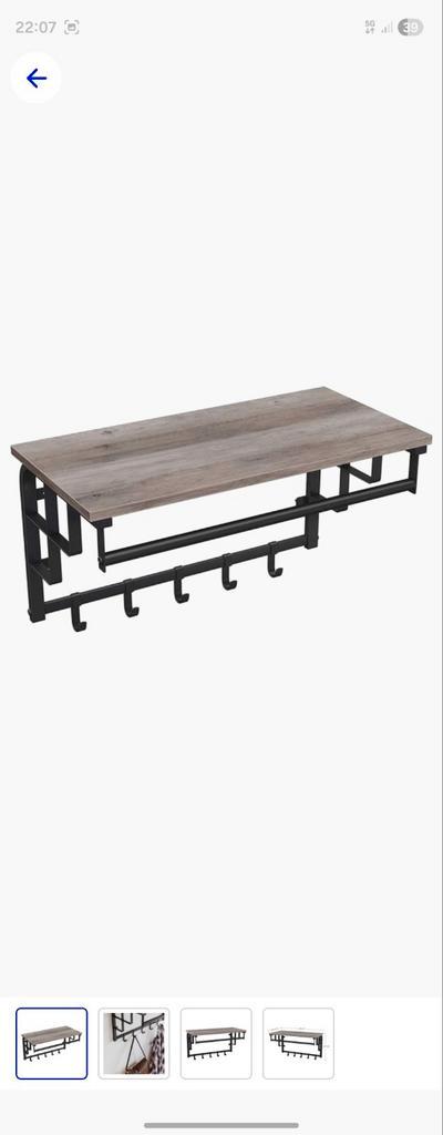 Kapstok Bruin Nieuw in doos, Huis en Inrichting, Woonaccessoires | Kapstokken, Nieuw, Wandkapstok, Minder dan 100 cm, Hout, Ophalen of Verzenden