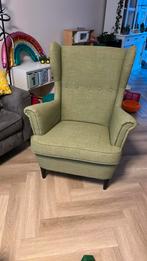 Ikea Strandmon olijfgroen, Huis en Inrichting, Fauteuils, Ophalen, Gebruikt