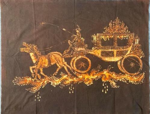 Vintage Batik kleed. Indonesië., Antiek en Kunst, Antiek | Kleden en Textiel, Ophalen of Verzenden