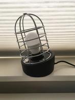 A794 Tafellamp uit de serie Bullie, zwart met metaal Lamp, Huis en Inrichting, Lampen | Tafellampen, Ophalen of Verzenden, Gebruikt